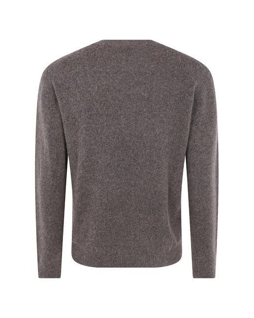 Nuur Gray Round-Neck Sweater for men