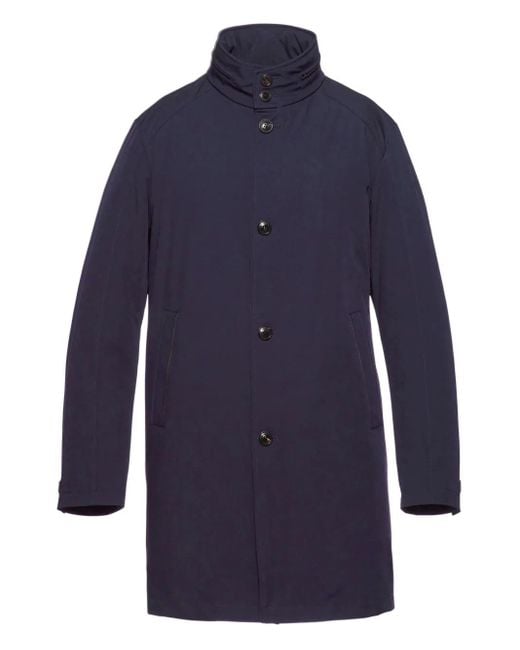 メンズ Norwegian Wool Long Traveler コート Blue