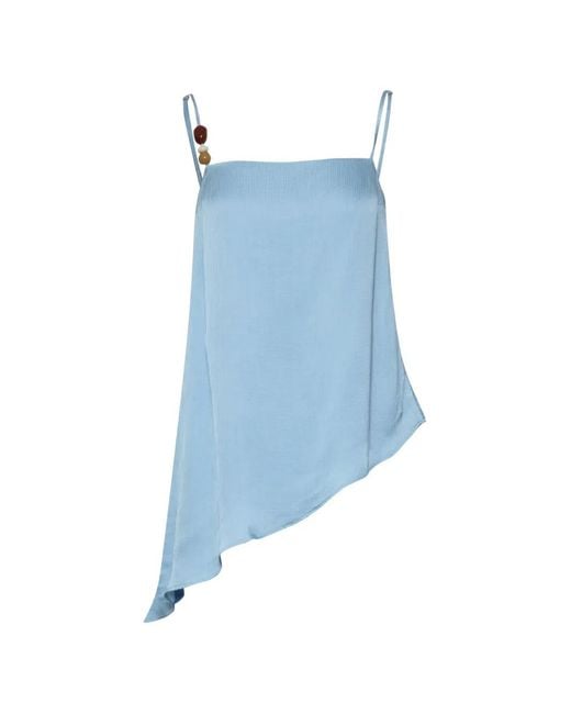 Baobab Blue Noa Bead-Embellished Tank Top