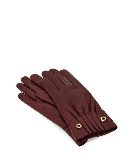 Ferragamo Brown Gloves
