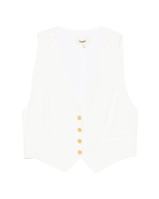 Chaleco Con Botones L'Agence de color White