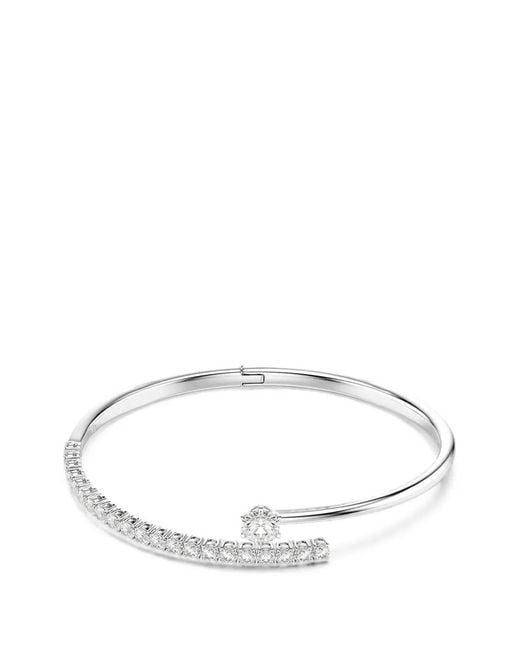 Swarovski White Crystal-Embellished Bangle