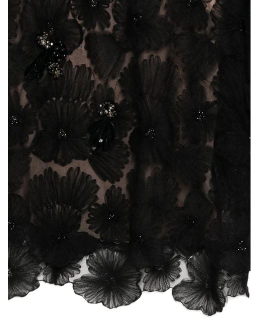 Biyan Black Beaded Blouse