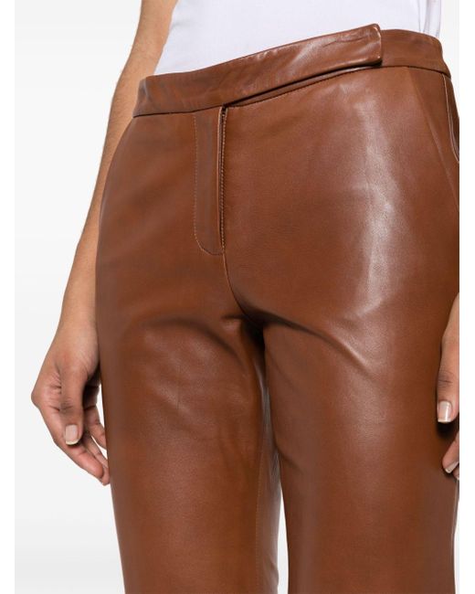 Pantalon Sleek Statement en cuir Dorothee Schumacher en coloris Brown