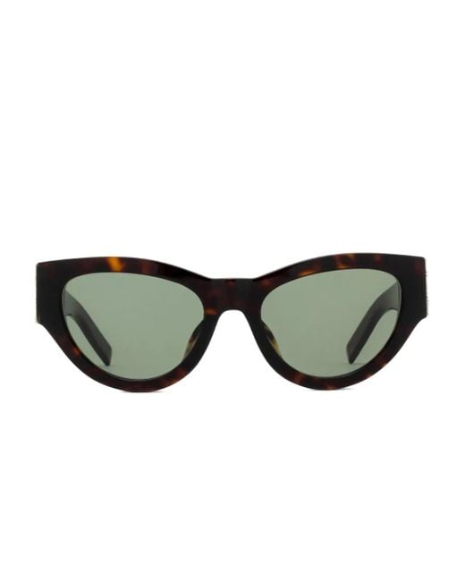 Saint Laurent Brown Sl M94 Tortoiseshell Logo Sunglasses