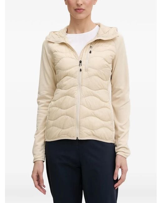 Peak Performance Natural Helium Quilted Hooded Jacket