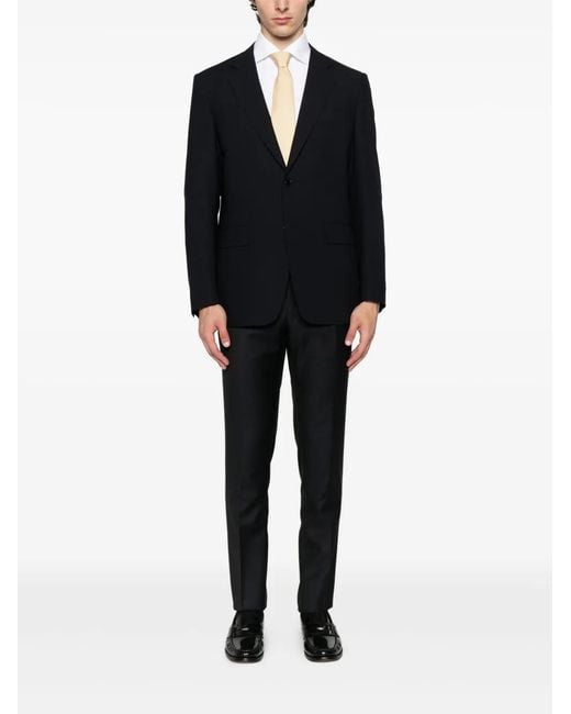 Canali Black Two-Button Wool Jacket for men