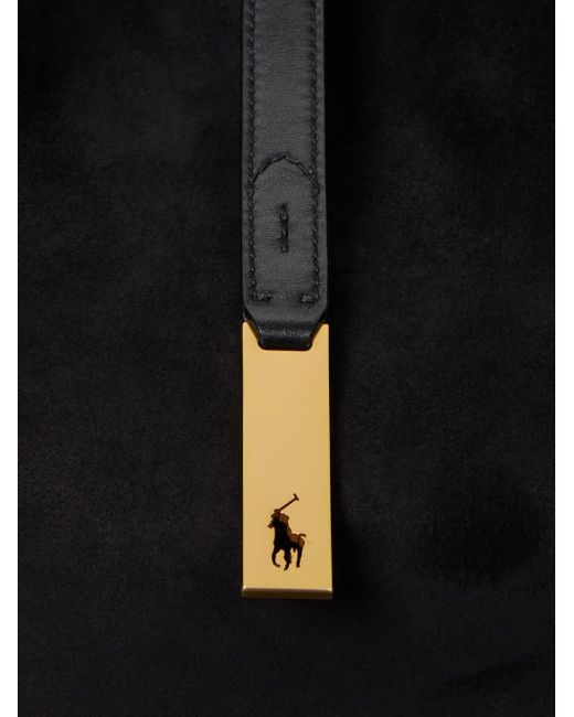 Polo Ralph Lauren スエード ショルダーバッグ Black