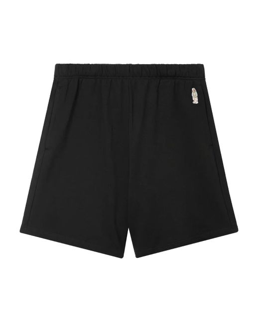 Chocoolate Black Cotton Track Shorts for men