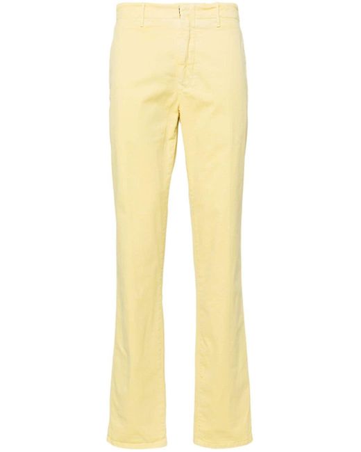 Incotex Yellow Straight-leg Cotton-blend Chinos for men