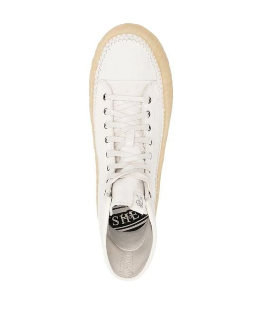 Clarks White Caravan Mid Boots for men