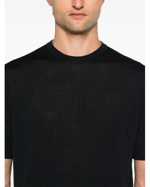 D4.0 Wollen Sweater in het Black voor heren