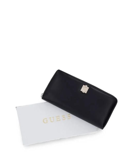 Guess Blue Audrey Logo-Detail Wallet
