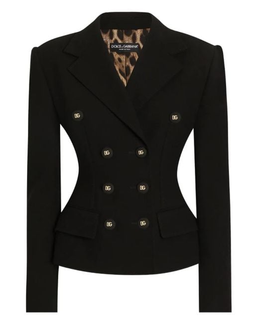 Dolce & Gabbana Black Double-Breasted Blazer