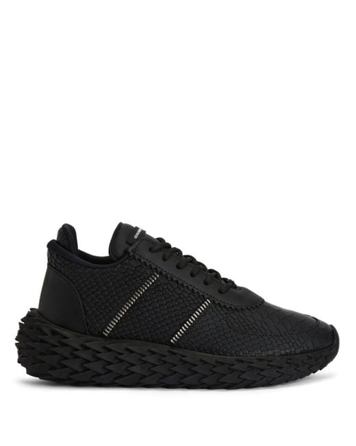 Giuseppe Zanotti Black Urchin Leather Sneakers