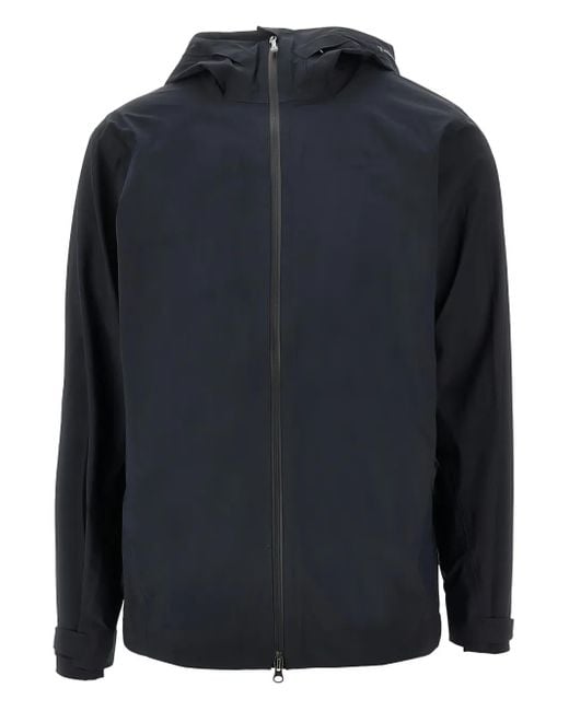 Houdini Sportswear Blue Hooded Zip Jacket for men