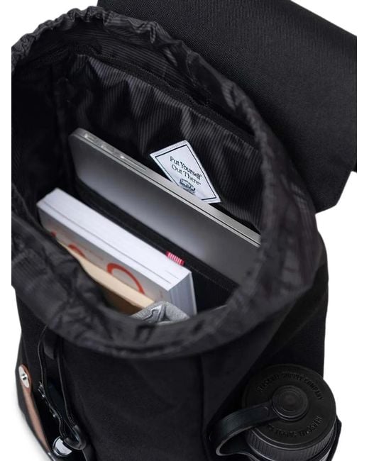 Herschel Supply Co. Black Small Retreat Buckle-Fastening Backpack