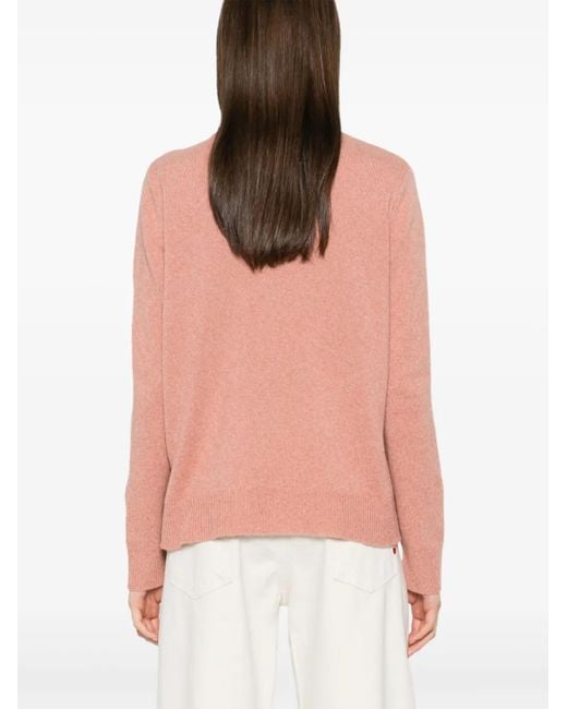 Aspesi Pink Mélange-Effect Sweater