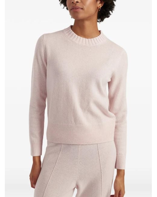 Chinti & Parker Pink Crew-Neck Sweater