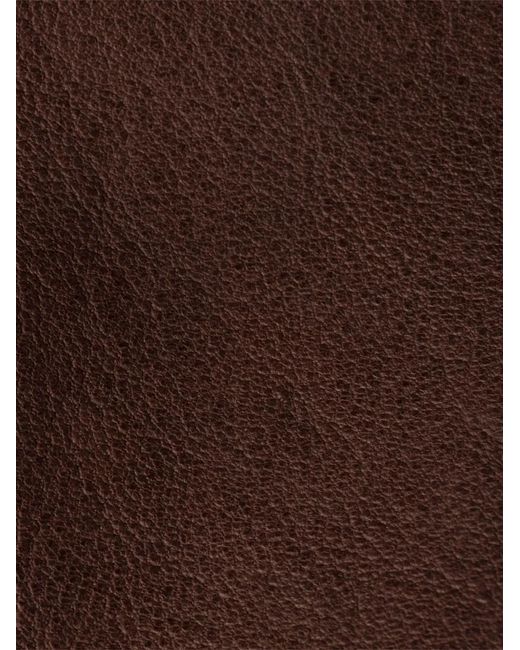 Miu Miu Brown Nappa Leather Pouch