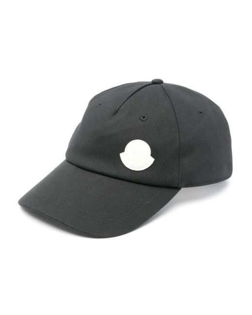 Moncler Black Logo-patch Baseball Cap for men