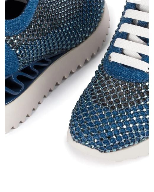 Le Silla Blue Gilda Wave Sneakers