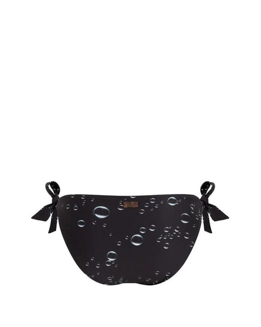 Vilebrequin Black Tie-Side Bubble Bikini Bottoms