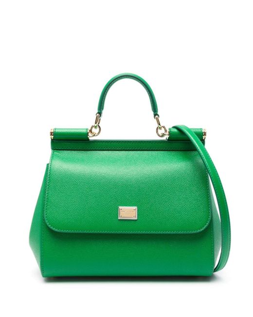 Dolce & Gabbana Green Große Sicily Handtasche