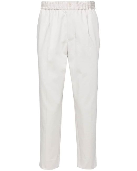 Pantalones ajustados de talle medio AMI de hombre de color White