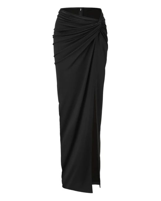 Oude Waag Knot-detailed Maxi Skirt Black