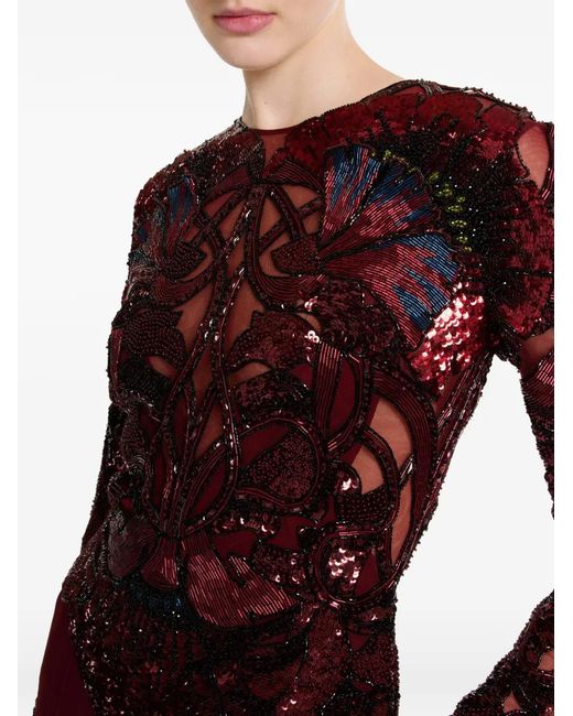 Elie Saab Bead-Embroidered Jumpsuit