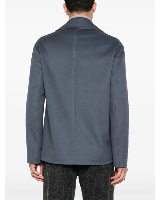 Lardini Blue Double-Breasted Blazer for men