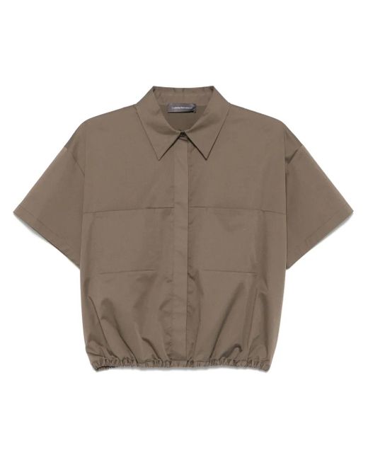 Lorena Antoniazzi Gray Short-Sleeve Shirt