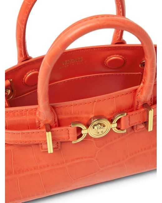 Versace Red Medusa '95 Leather Handbag
