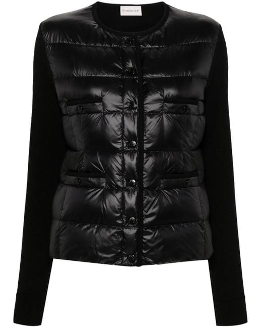 Moncler Black Multi-Panel Design Jacket