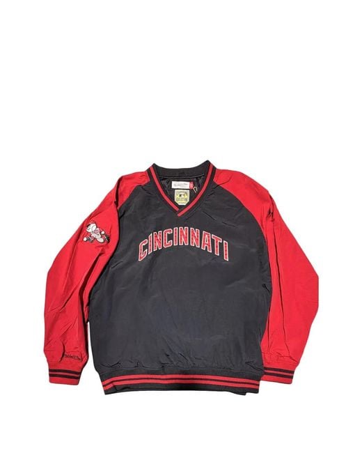 Mitchell & Ness Mlb Cincinnati Reds Logo-Embroidered Sweatshirt for men