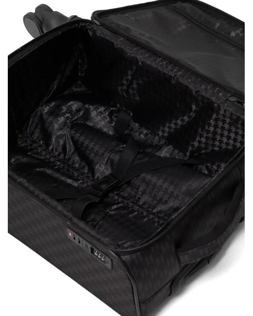 Karl Lagerfeld Black Ikon Monogram Suitcase