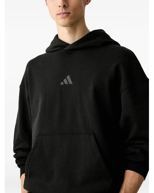 Adidas Black Kit Small-Logo Hoodie for men