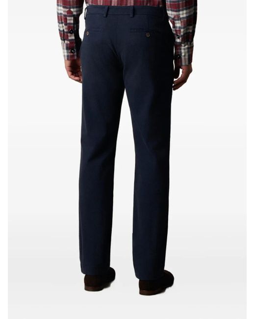 Brooks Brothers Blue Cotton-Blend Trousers for men