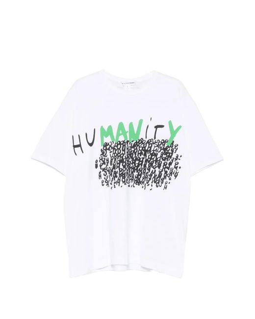 Comme des Garçons White Graphic-Print T-Shirt for men