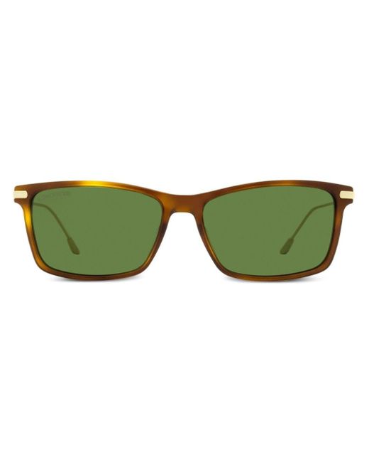 Longines Green Rectangle-frame Tinted-lenses Sunglasses for men