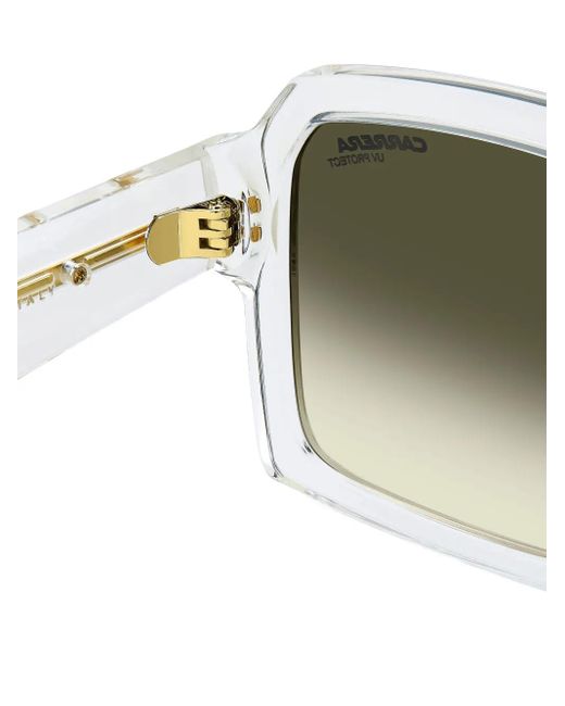 Carrera White Geometric-Frame Sunglasses for men