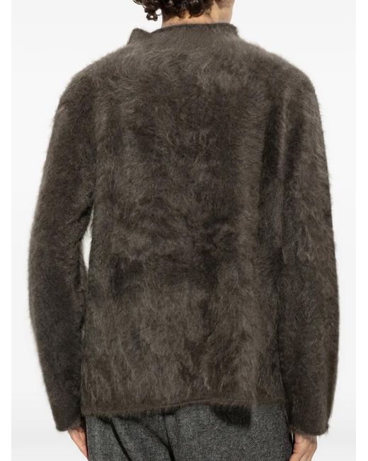 Lisa Yang Gray Teis Cashmere Sweater for men