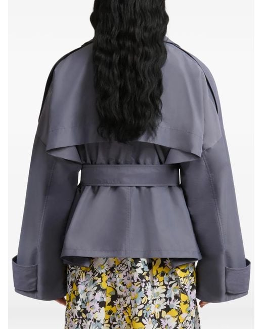 Marni Purple Nylon Blouson With Belt