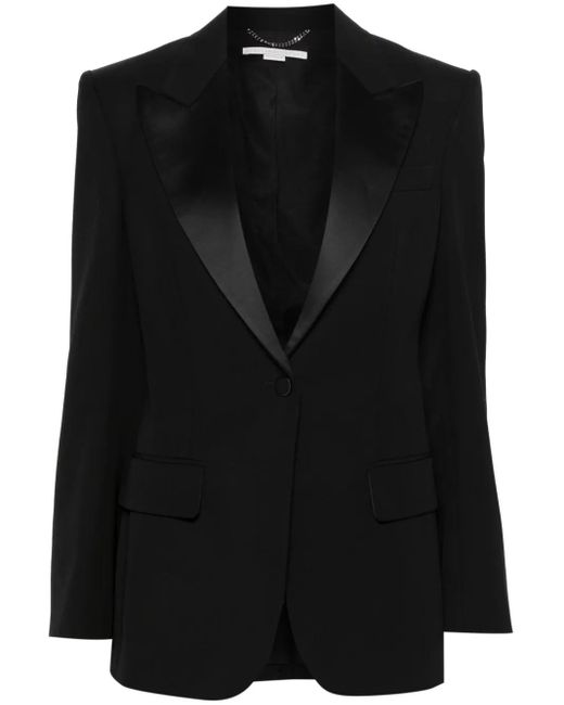Stella McCartney Black Wool Single-Breasted Blazer