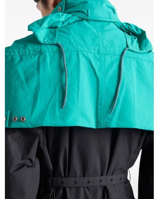 Prada Blue Technical Fabric Capelet for men