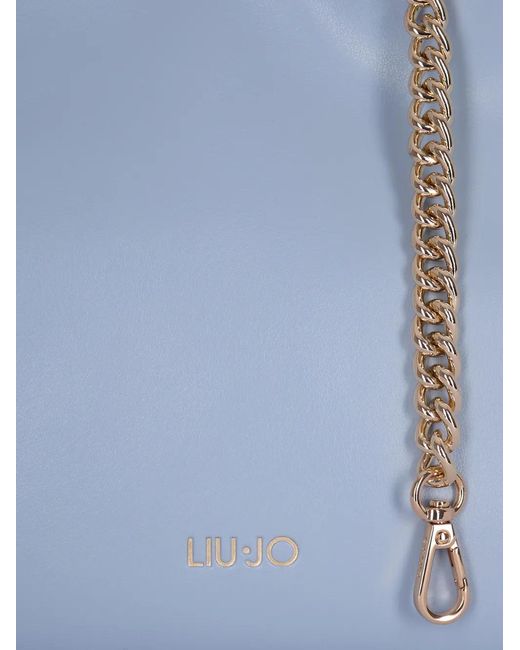 Liu Jo Blue Drawstring Shoulder Bag