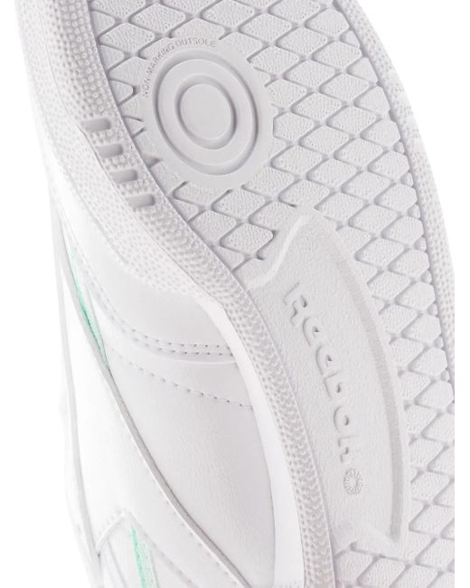 Reebok White Club C 85 Faux-Leather Sneakers