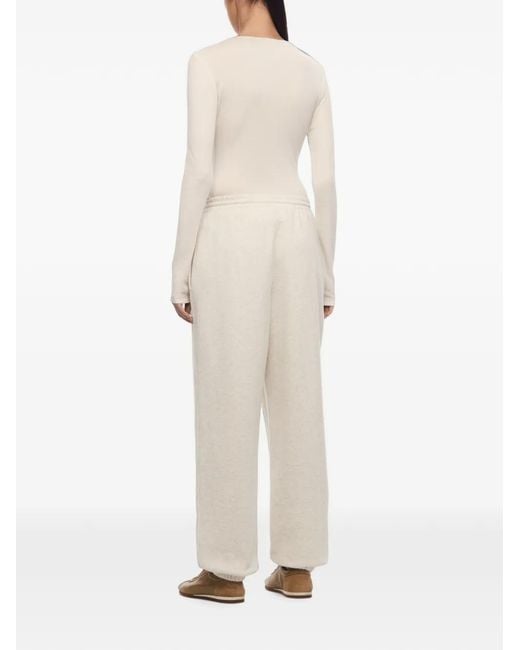 12 STOREEZ White Central Park Track Pants