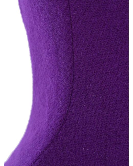 Duran Lantink Purple Harris Tweed Padded Dress